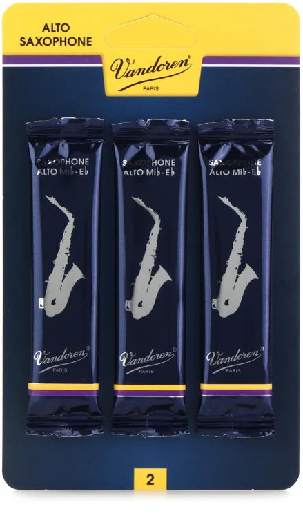 Vandoren Alto Sax Reeds 3-Pack – Pecknel Music