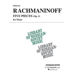 5 Pieces, Op. 3 [NFMC VD-II, MA-I] Sergei Rachmaninoff