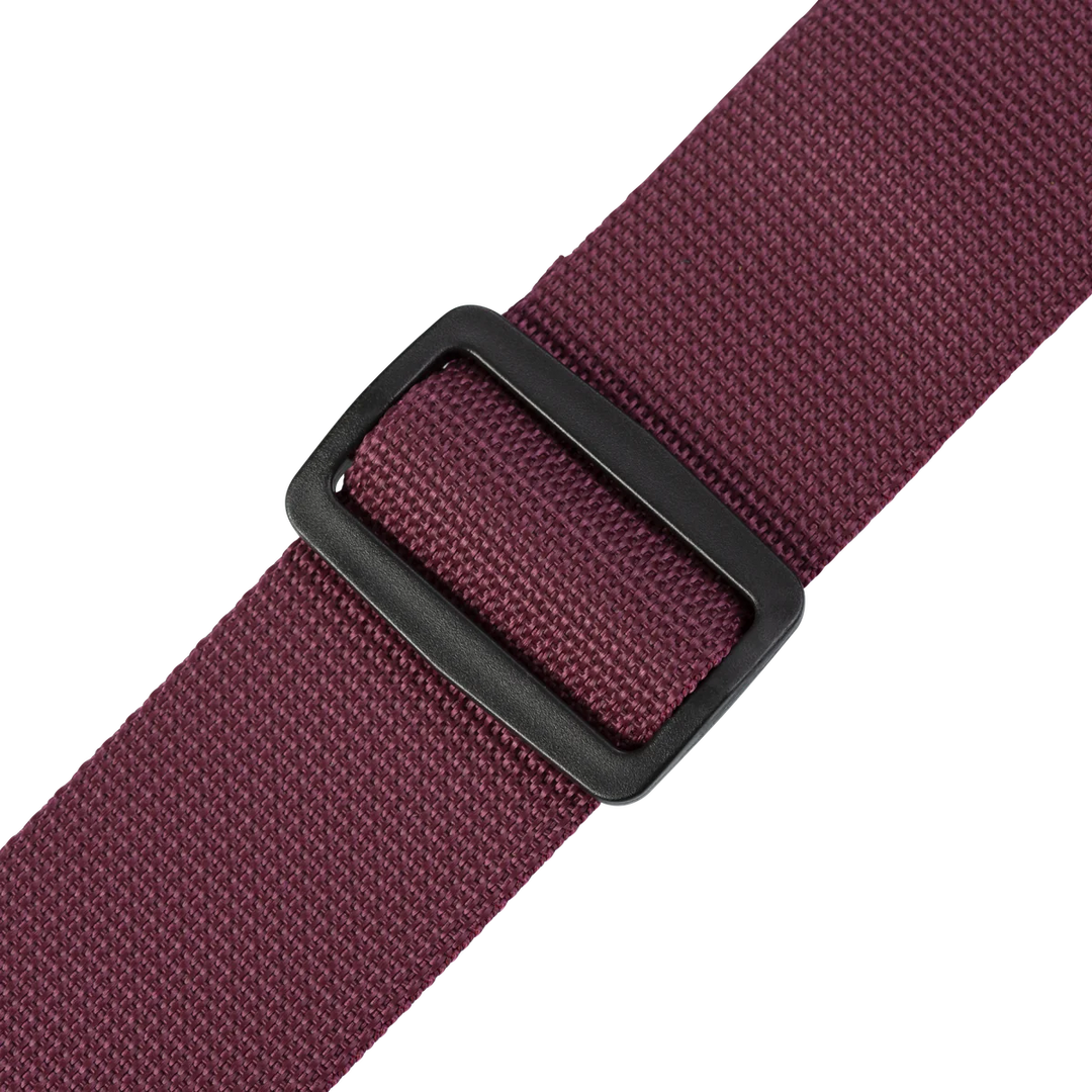 Levy's Solid Tone Colored Guitar Strap - Burgundy