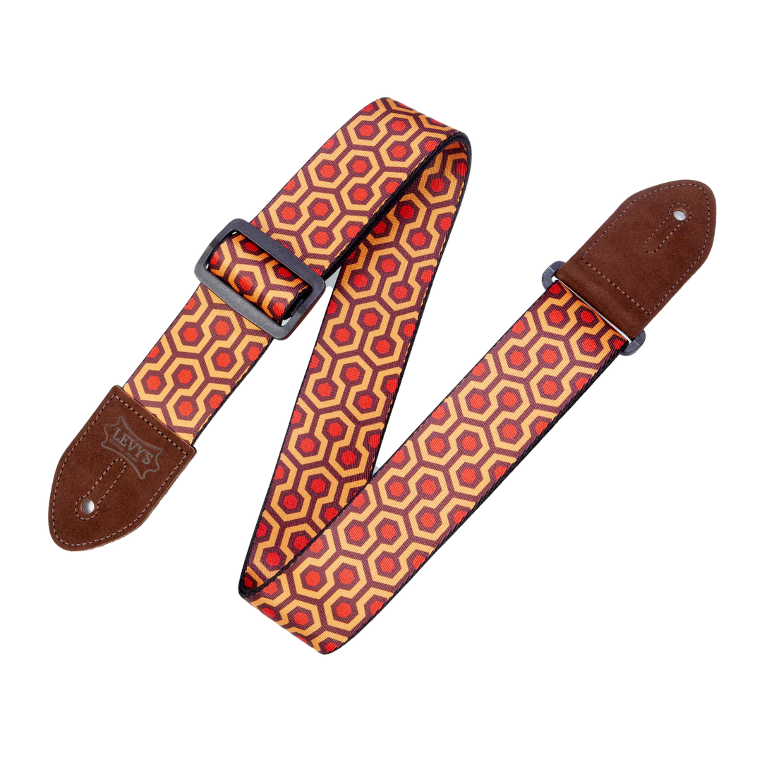 Levy's Suede Harmony Series Guitar Strap - Hex