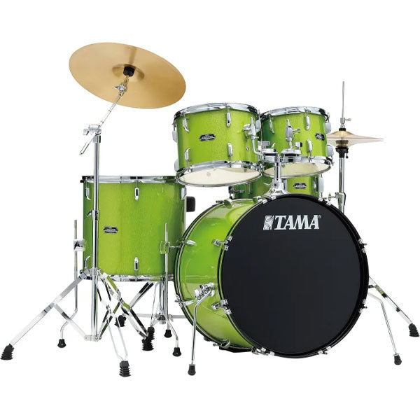 Tama Stagestar 5-piece Complete Drum Set - Lime Green Sparkle