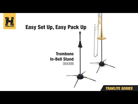 Hercules DS420B TravLite In-Bell Trombone Stand Standard