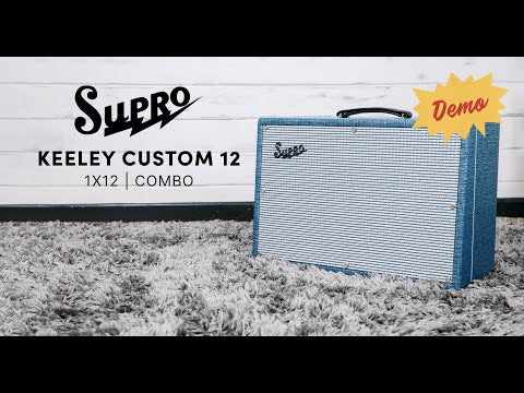 Supro 1968RK Keeley 12 25W 1x12 Tube Guitar Combo Amp Blue