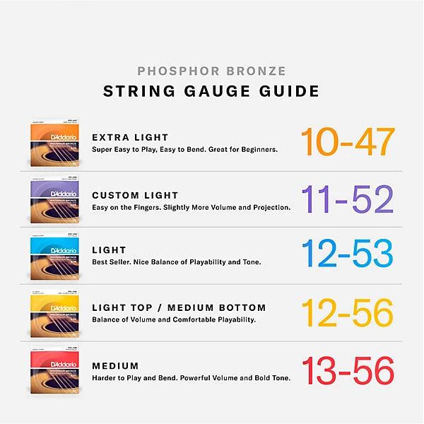 Saguaro Scarpe Corde Per Chitarra Acustica D'Addario EJ39 - 12 - Foto 6