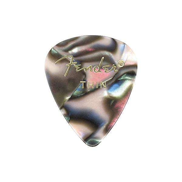 Fender 351 Premium Celluloid Guitar Picks 12-Pack Abalone Medium Fender