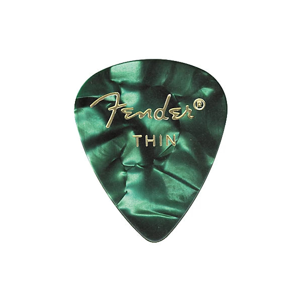 Fender 351 Premium Celluloid Guitar Picks 12-Pack Abalone Medium Fender