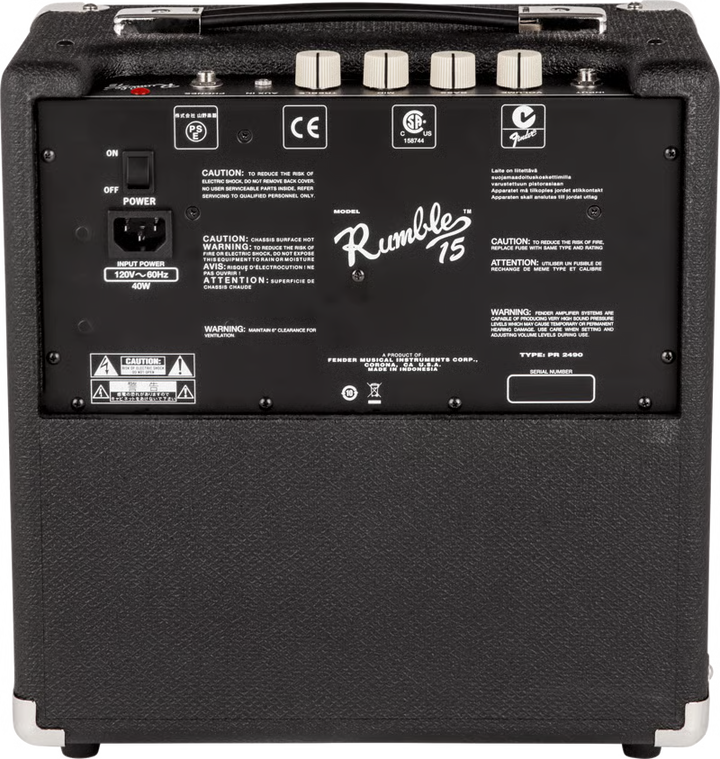 Fender Rumble™ 15 Bass Amp