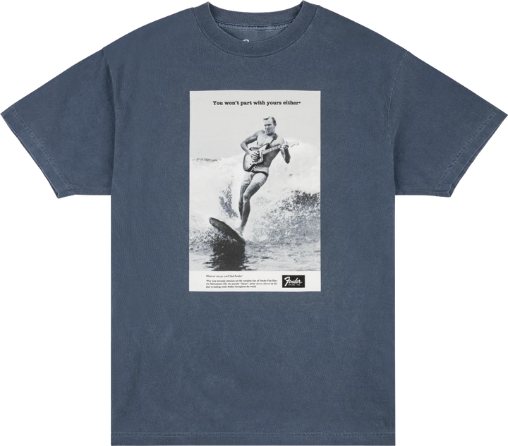 Fender Vintage Ad Surfer Tee, Ocean