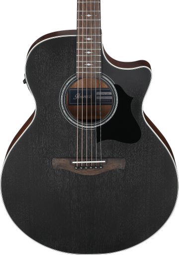 Ibanez AE140WKH Grand Auditorium Acoustic Electric Guitar - Weathered Black Ibanez
