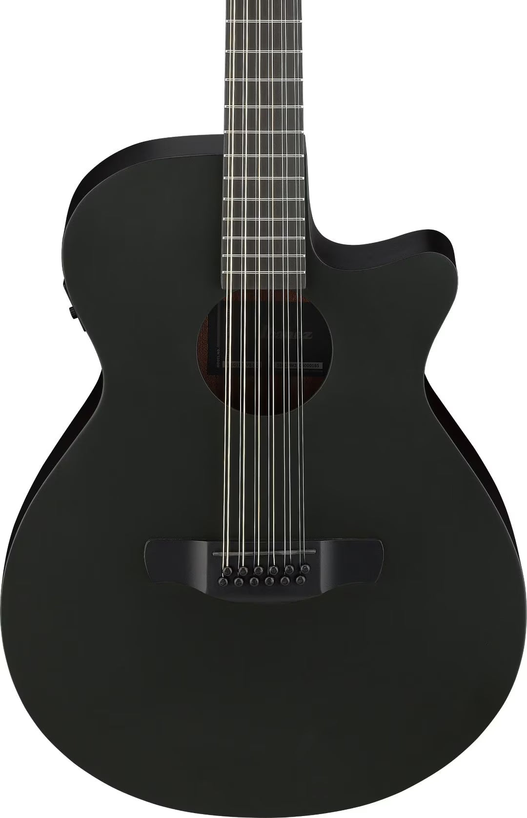 Ibanez AEG1221BOT AEG 12-String Acoustic-Electric Guitar Black Out - Pecknel Music