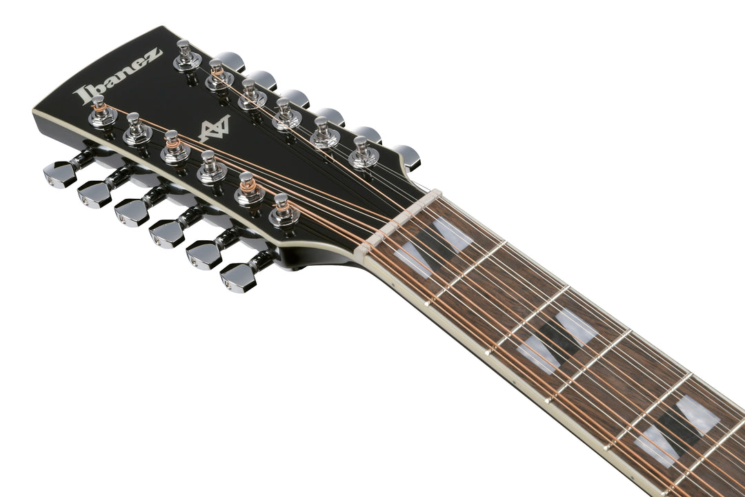 banez Artwood AJ7012M1EBK 12-String Acoustic-Electric Guitar (Black High Gloss)