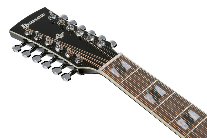 banez Artwood AJ7012M1EBK 12-String Acoustic-Electric Guitar (Black High Gloss)