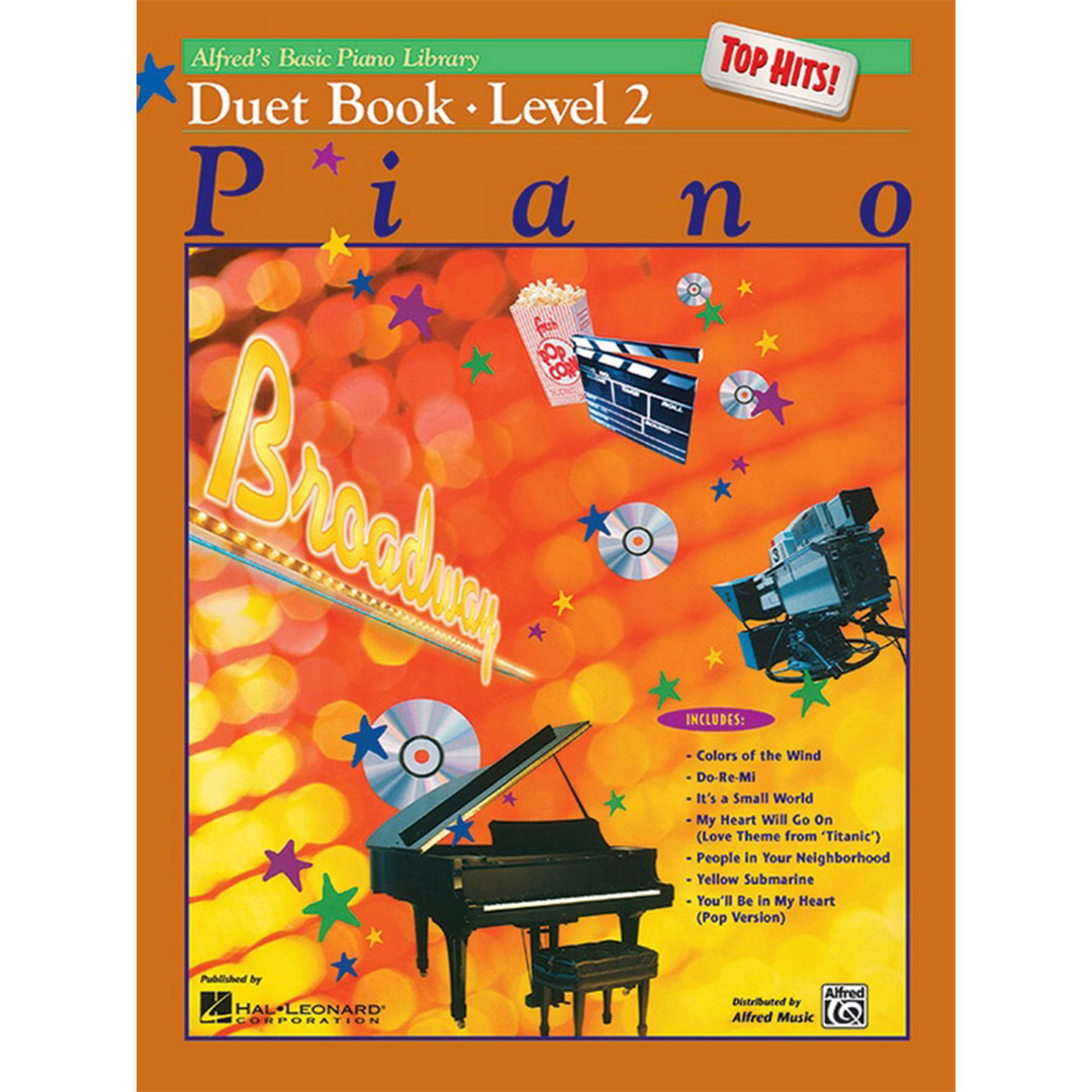 Alfred's Basic Piano Course: Top Hits! Duet - Book 2