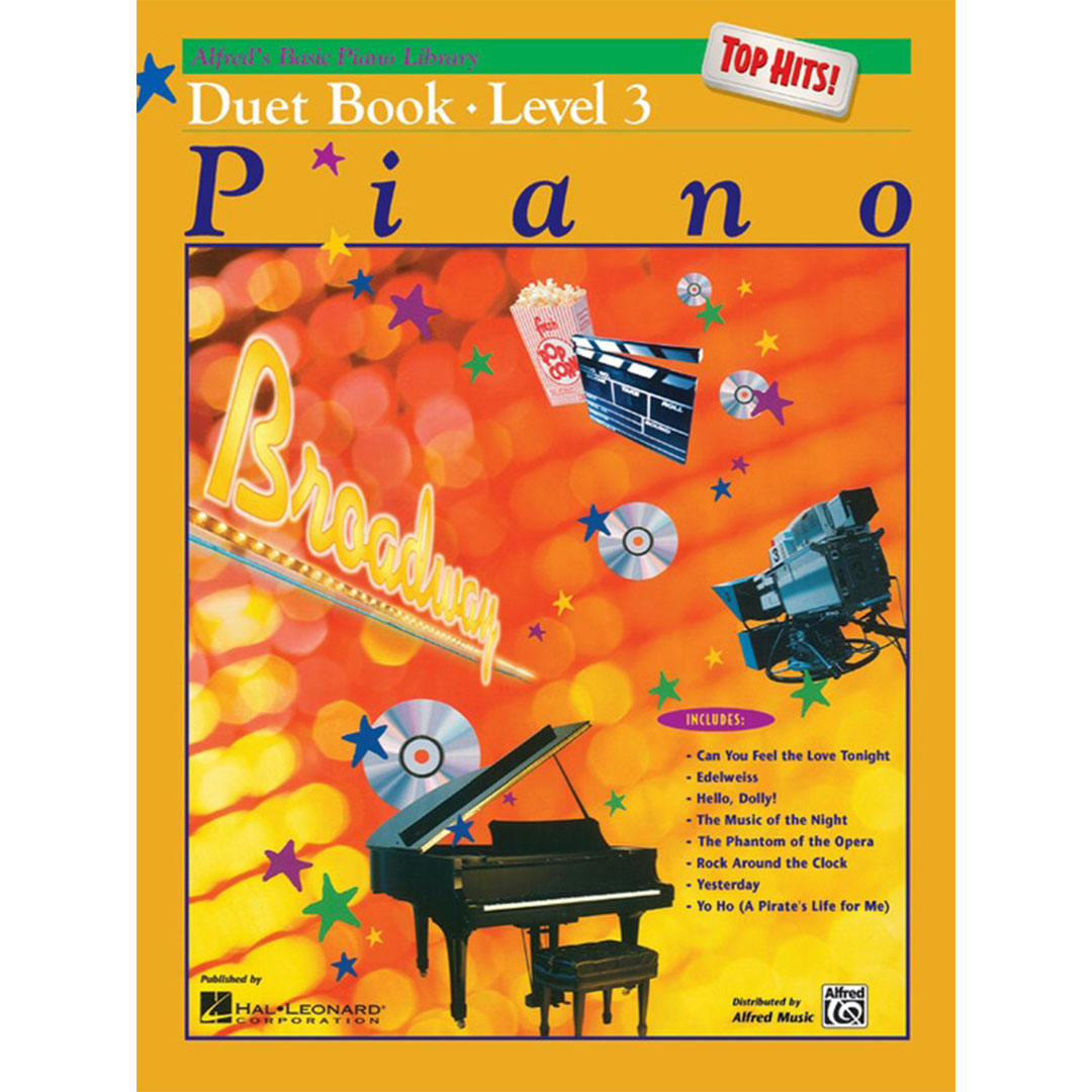 Alfred's Basic Piano Course: Top Hits! Duet - Book 3
