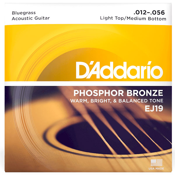 D'Addario 12-56 Light Top/Medium Bottom Acoustic Guitar Set