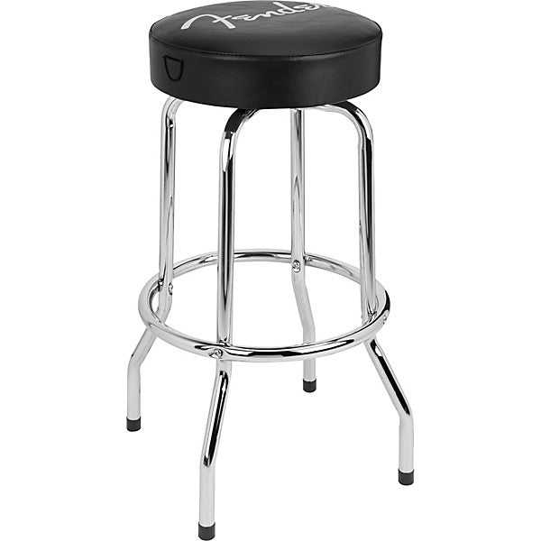 Fender Spaghetti Logo Pick Pouch Barstool 30 in. Black Fender