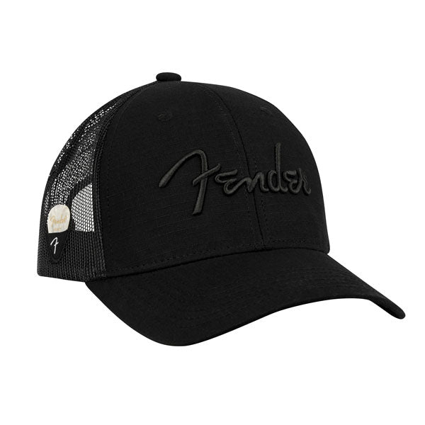 Fender® Snap Back Pick Holder Hat - Black
