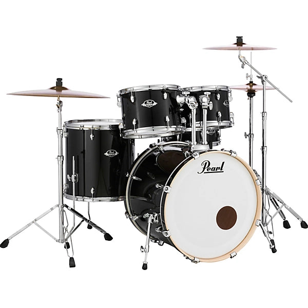 Pearl Export Series EXX725SNPX-C31 5-Piece Drum Set — 22″ Bass • Jet Black • Hardware &amp; Cymbals Included