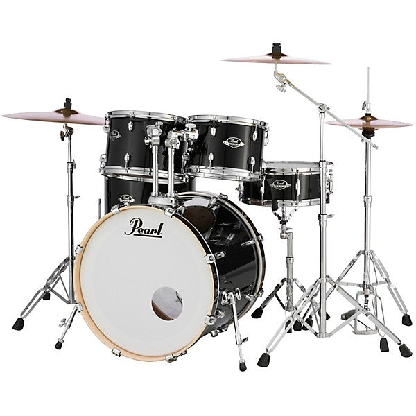 Pearl Export Series EXX725SNPX-C31 5-Piece Drum Set — 22″ Bass • Jet Black • Hardware &amp; Cymbals Included