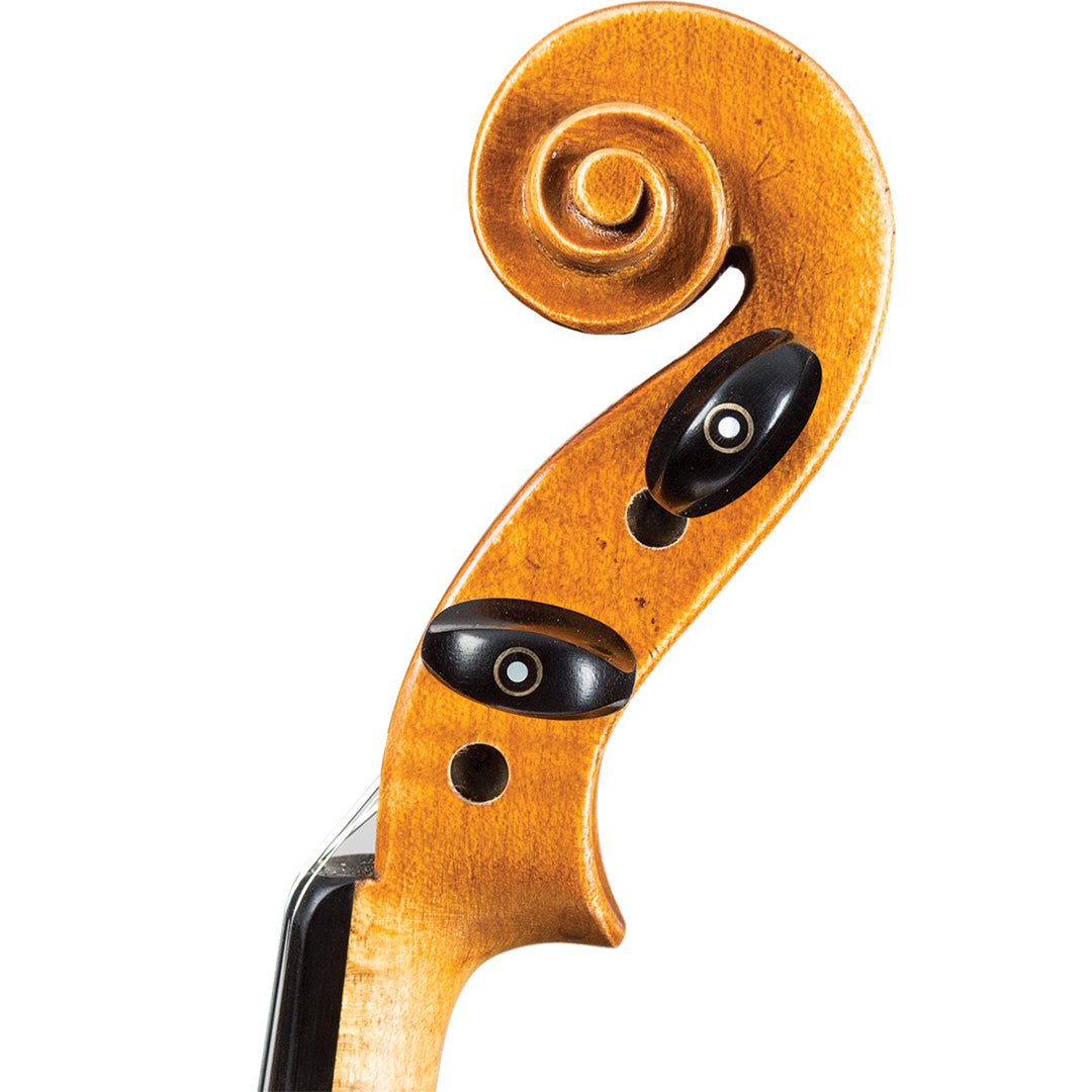 4/4 German Violin – European Spruce &amp; Maple with Antiqued Orange-Brown Spirit Varnish