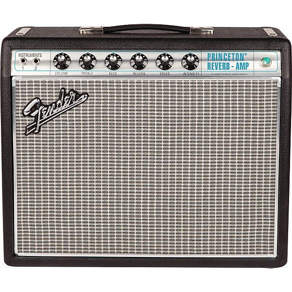 Fender '68 Custom Princeton Reverb 12W 1x10 Tube Guitar Combo Amp With Celestion Ten 30 Speaker Black