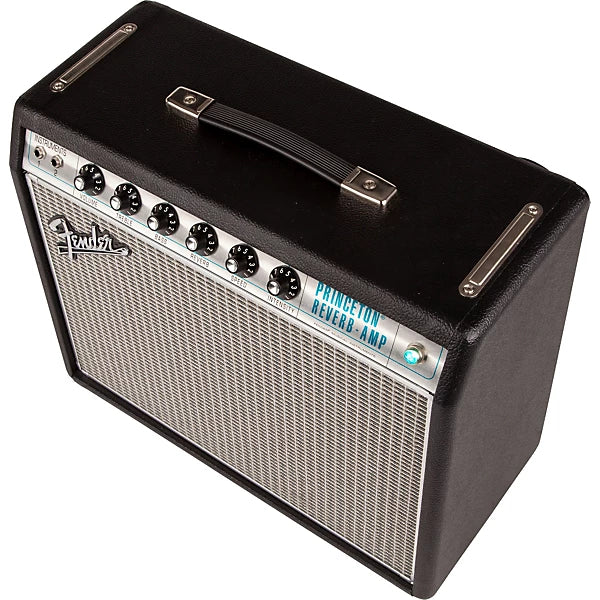 Fender '68 Custom Princeton Reverb 12W 1x10 Tube Guitar Combo Amp With Celestion Ten 30 Speaker Black