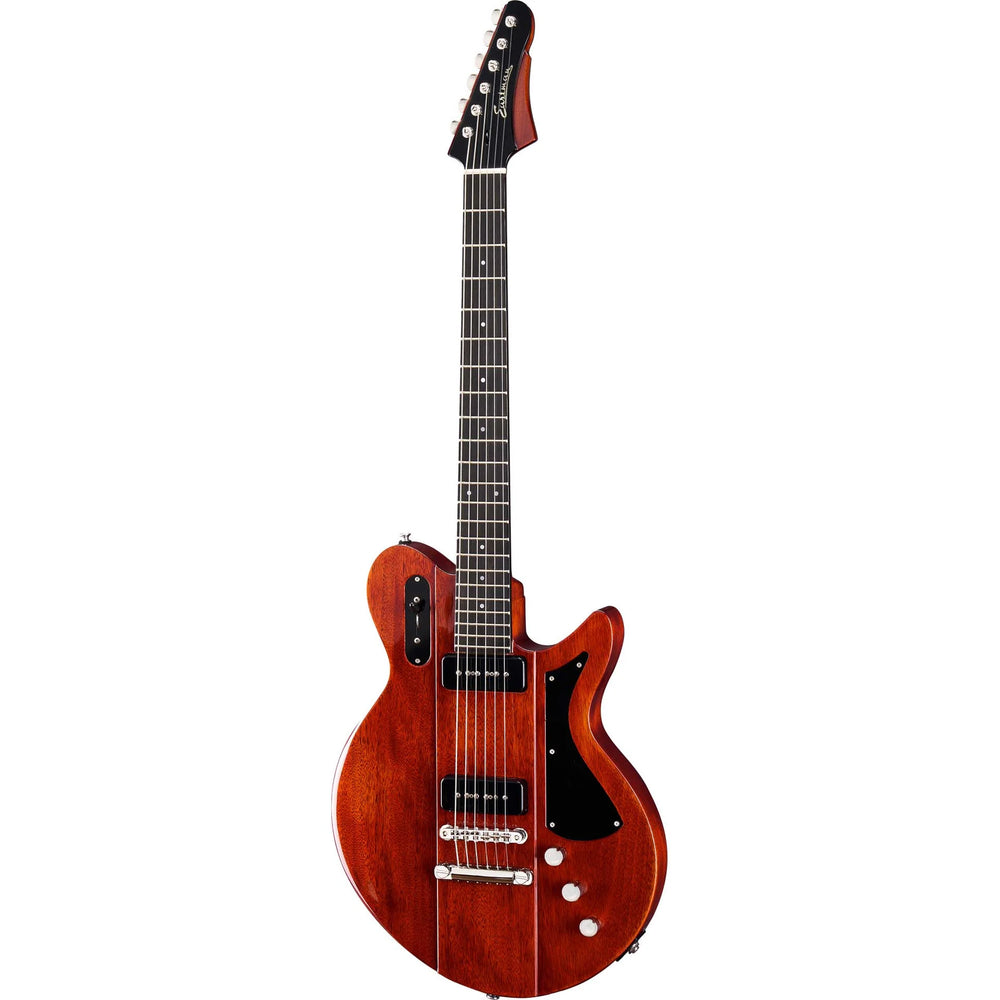 Eastman Juliet P90-VR Solid Body Electric Guitar (Vintage Red with Bare Knuckle P90s) - Pecknel Music