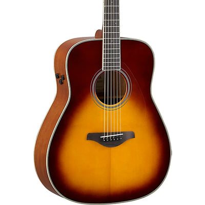 Yamaha FG-TA TransAcoustic Dreadnought Acoustic-Electric Guitar Brown Sunburst