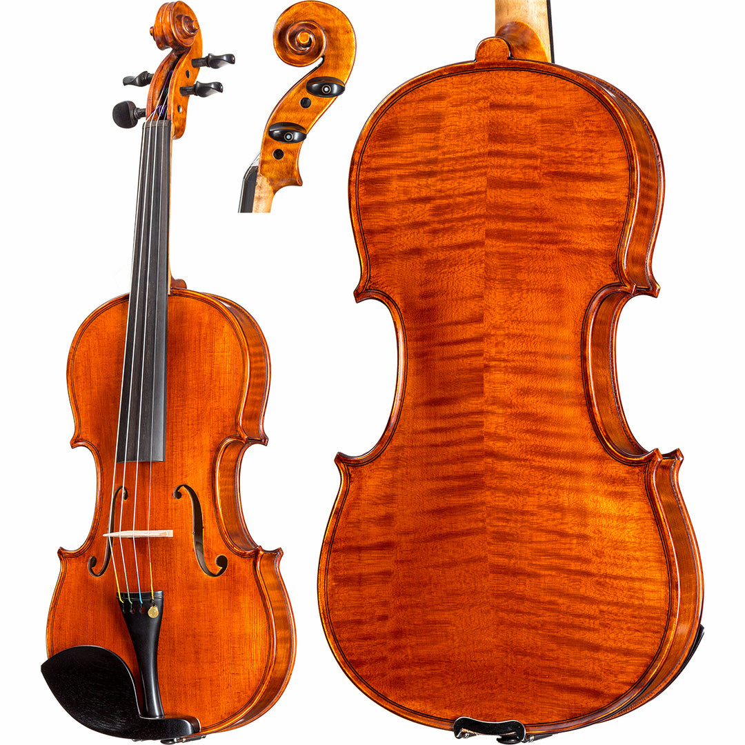 August F. Kohr KR20 4/4 Violin – Romanian Flamed Maple Back &amp; Fine Spruce Top