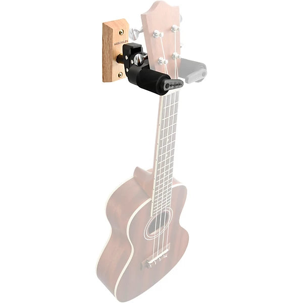Hercules GSP38WB PLUS Auto Grip System (AGS) Guitar Wall Hanger Short Arm, Wooden Base Hercules