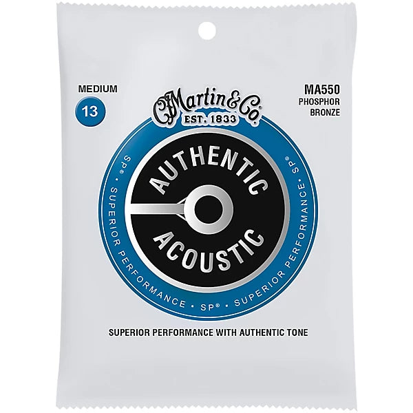 Martin MA550 Authentic Acoustic SP® Phosphor Bronze Medium Strings (13-56)