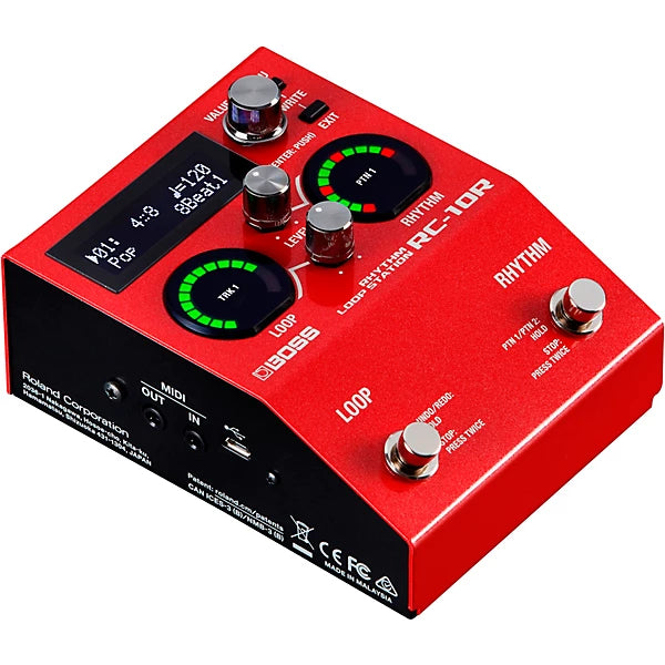 Boss RC-10R Loopstation with Interactive Rythm - Pecknel Music