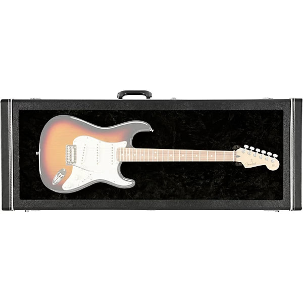Fender Guitar Display Case – Black Wall-Mounted Hardshell Showcase for Electric Guitars