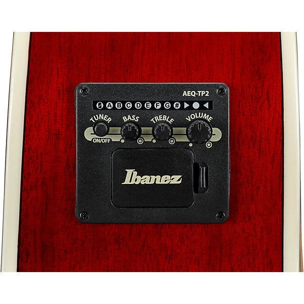 Ibanez AJ70M1EWR Artwood Series Jumbo Acoustic-Electric Guitar (Wine Red High Gloss)