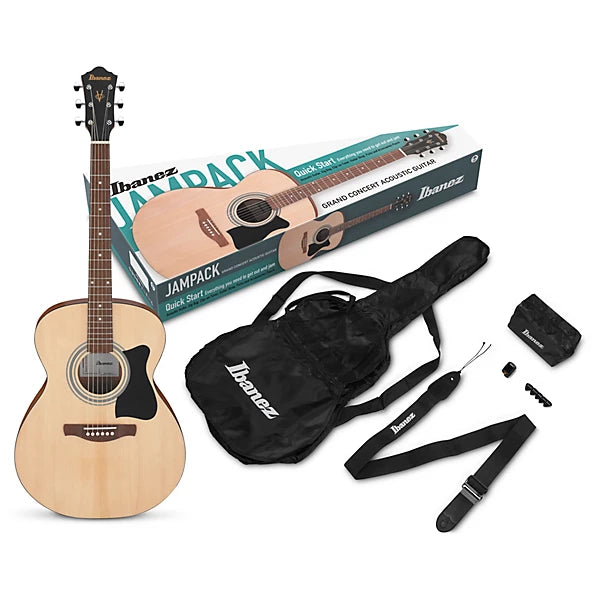 Ibanez Grand Concert JamPack – Complete Acoustic Guitar Starter Bundle