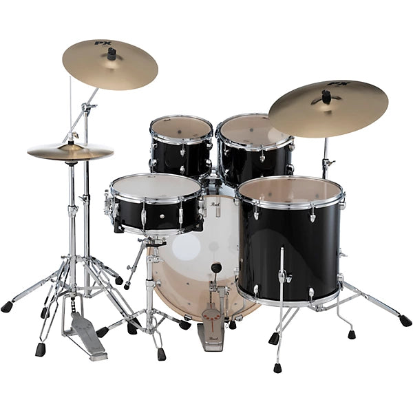 Pearl Export Series EXX705NNPX-C31 5-Piece Drum Set — 20″ Bass • Jet Black • Hardware &amp; Cymbals Included