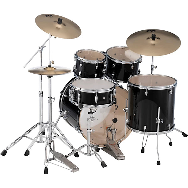 Pearl Export Series EXX705NNPX-C31 5-Piece Drum Set — 20″ Bass • Jet Black • Hardware &amp; Cymbals Included
