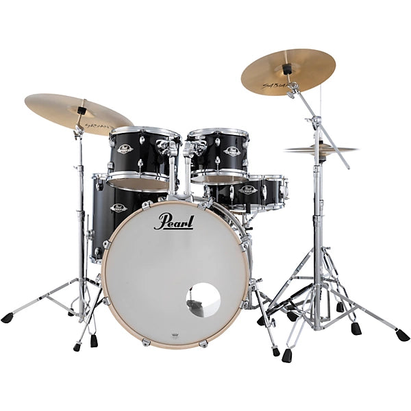 Pearl Export Series EXX705NNPX-C31 5-Piece Drum Set — 20″ Bass • Jet Black • Hardware &amp; Cymbals Included