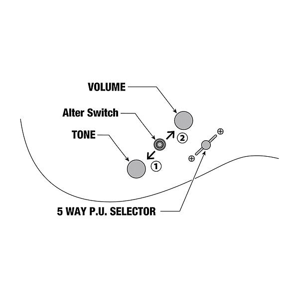 Ibanez AZ24S2BK AZ Standard Electric Guitar (Black)