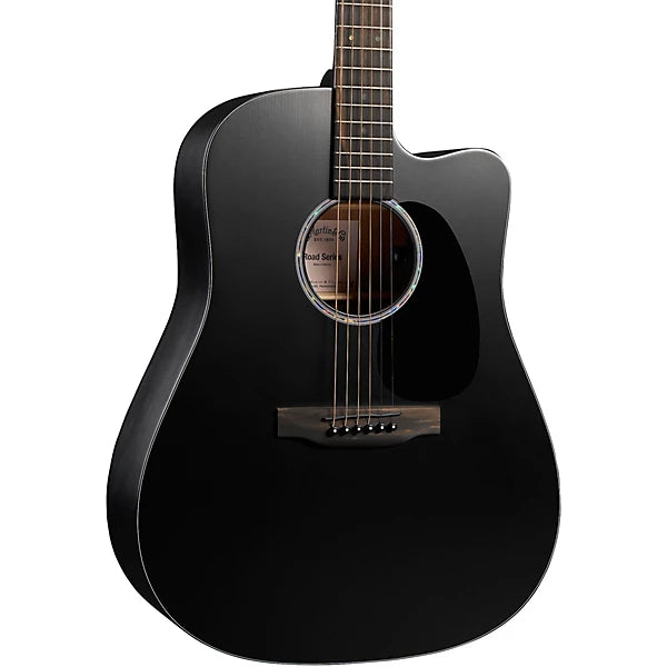 Martin DC‑10E Modern Black Dreadnought Acoustic‑Electric Guitar