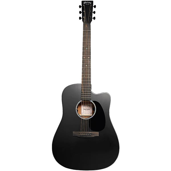 Martin DC‑10E Modern Black Dreadnought Acoustic‑Electric Guitar