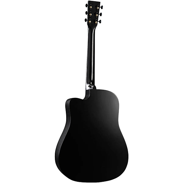 Martin DC‑10E Modern Black Dreadnought Acoustic‑Electric Guitar