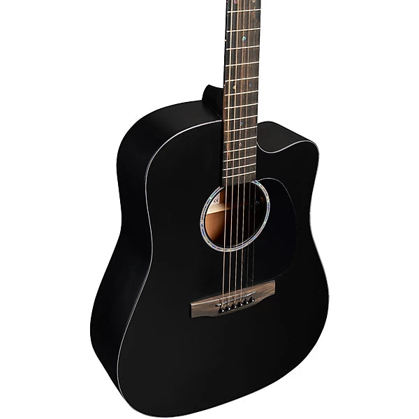 Martin DC‑10E Modern Black Dreadnought Acoustic‑Electric Guitar