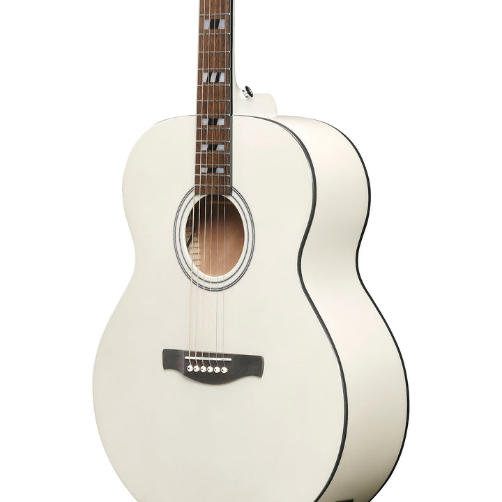 Ibanez AJ70M2EPW Artwood Series Jumbo Acoustic-Electric Guitar (Pearl White High Gloss)