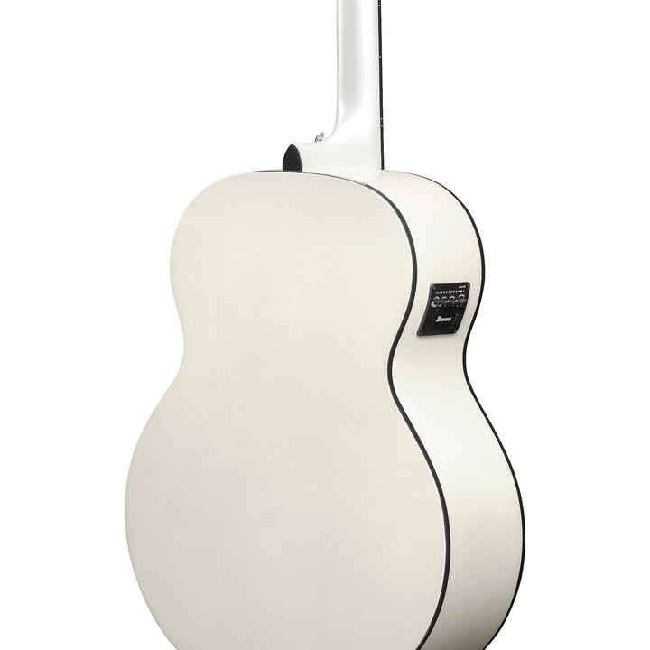 Ibanez AJ70M2EPW Artwood Series Jumbo Acoustic-Electric Guitar (Pearl White High Gloss)