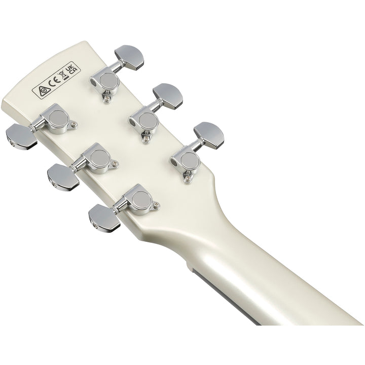 Ibanez AJ70M2EPW Artwood Series Jumbo Acoustic-Electric Guitar (Pearl White High Gloss)