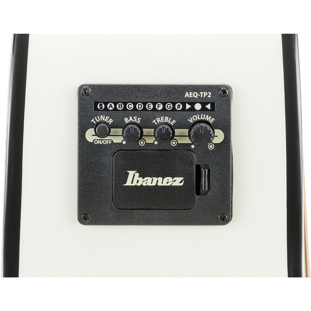 Ibanez AJ70M2EPW Artwood Series Jumbo Acoustic-Electric Guitar (Pearl White High Gloss)