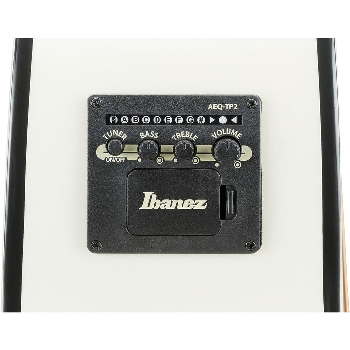 Ibanez AJ70M2EPW Artwood Series Jumbo Acoustic-Electric Guitar (Pearl White High Gloss)