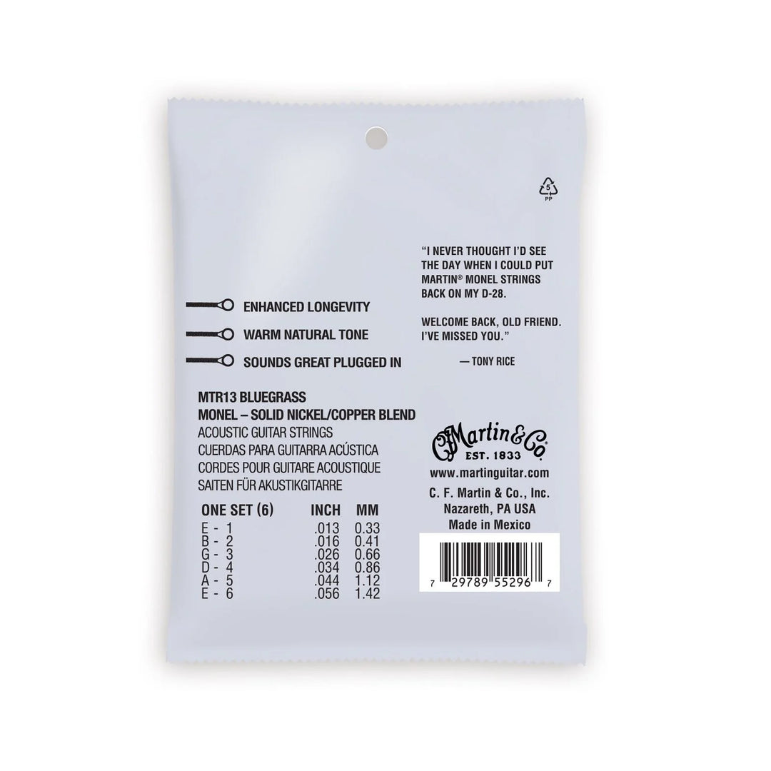 Martin MTR13 Retro Strings – Tony Rice Signature Acoustic Guitar Strings (13–56)
