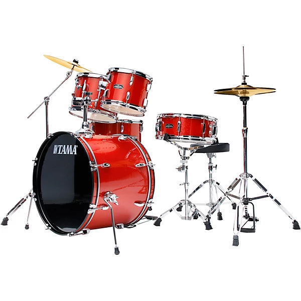 TAMA Stagestar 5-Piece Complete Drum Set with 22" Bass Drum Candy Red Sparkle